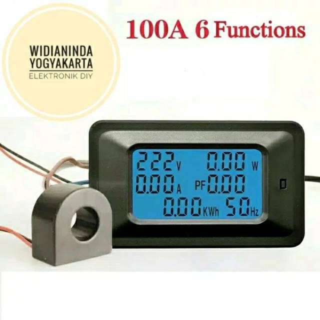 AC voltmeter amperemeter  6in1