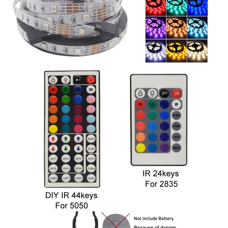 LED STRIP RGB 20 METER REMOT KONTROL WATEPROOF IP44