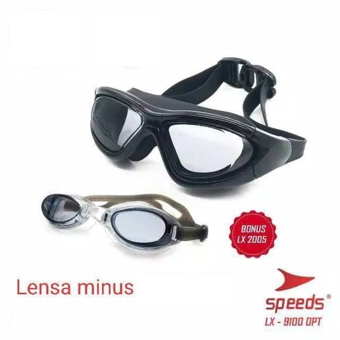 Kacamata Kaca mata renang Googles dewasa Lensa Minus 2 3 4 + - OPT9100 - 6
