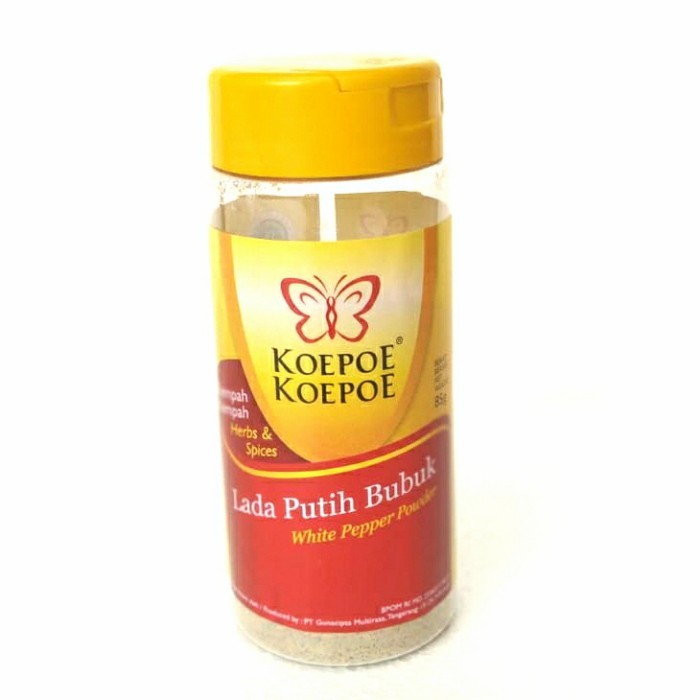 Koepoe Koepoe Merica Putih Bubuk 85g Lada Bubuk | White Pepper Ground