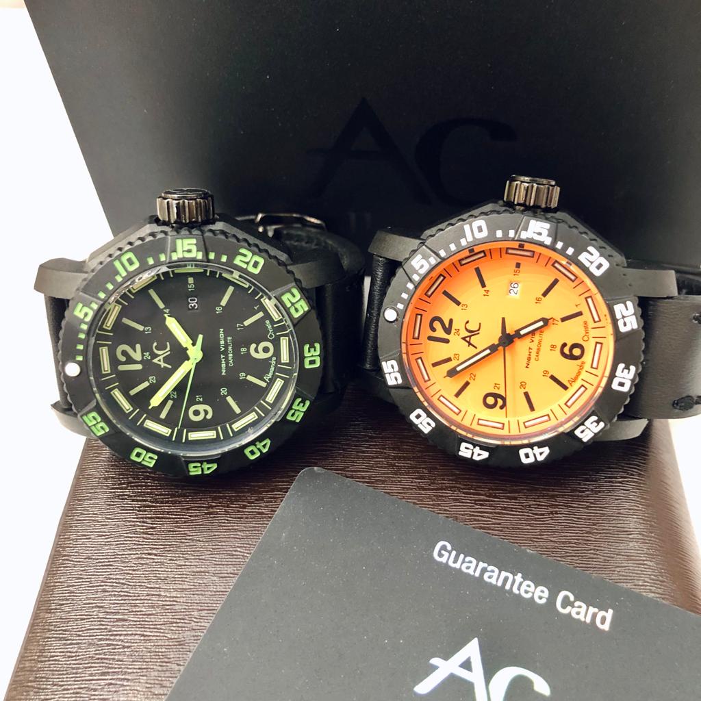 Jam Tangan Pria Original Brand Alexandre Christie Watch AC 6187 Material Case Stainless Stell Strap 