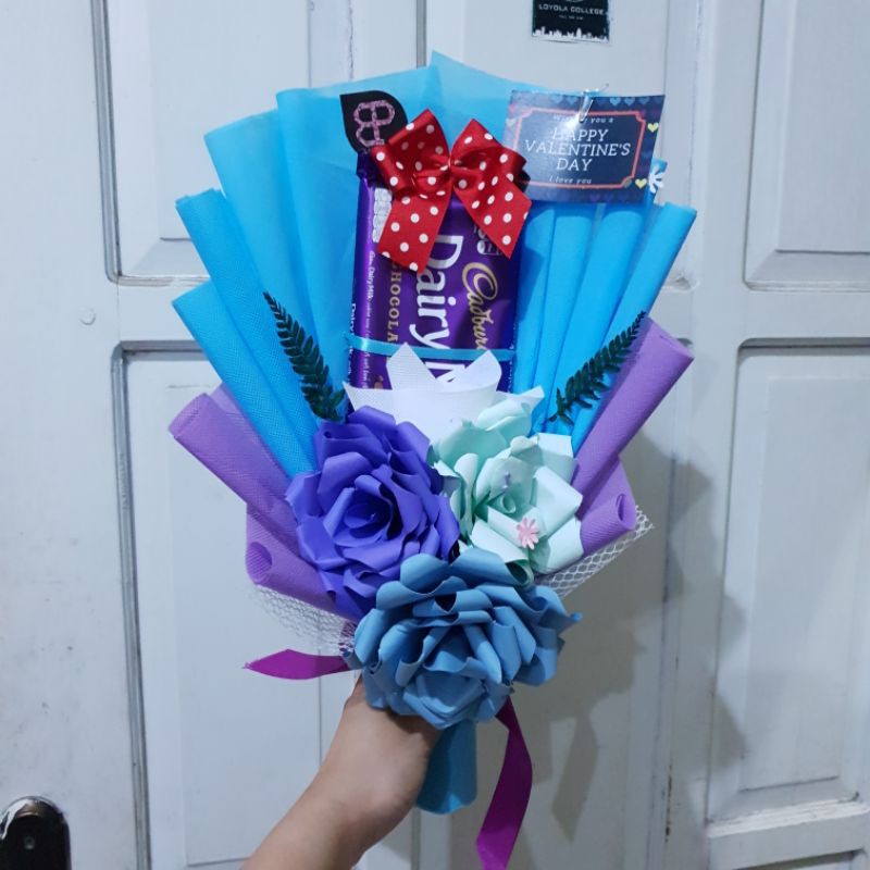 Buket Coklat Jumbo Murah /  Buket Coklat Valentine / Buket Snack / Snack Bouquet Murah