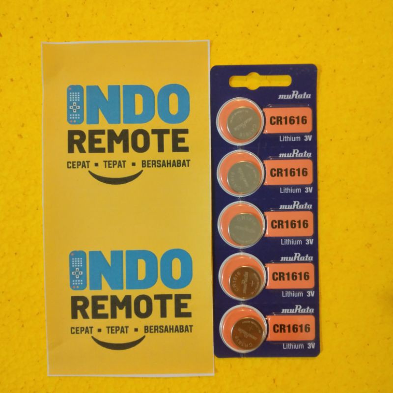 BATRE BATERAI UNTUK REMOTE KUNCI MOBIL MURATA CR1616