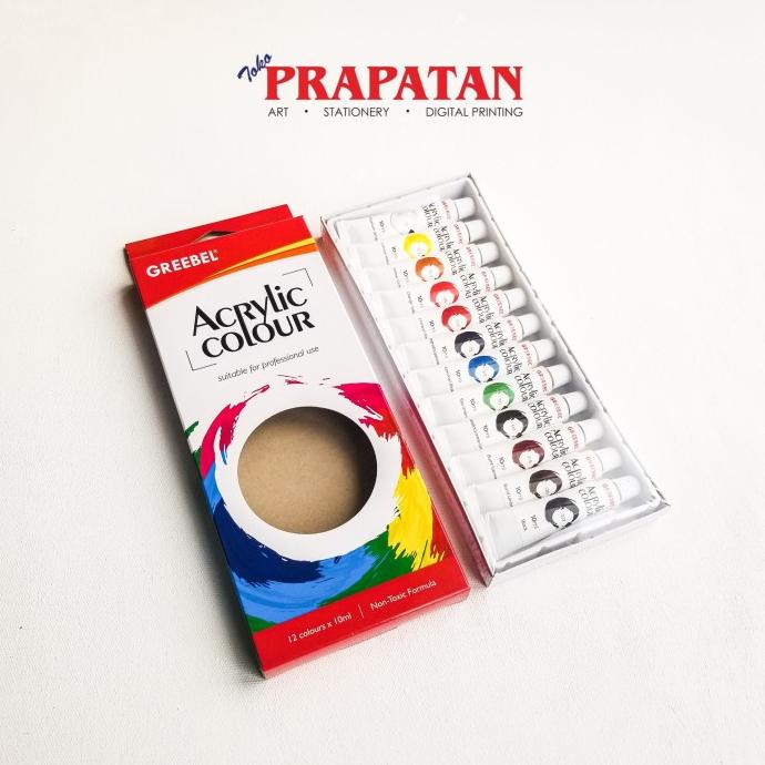 

GREEBEL ACRYLIC COLOUR 12X10ML / CAT AKRILIK GREEBEL