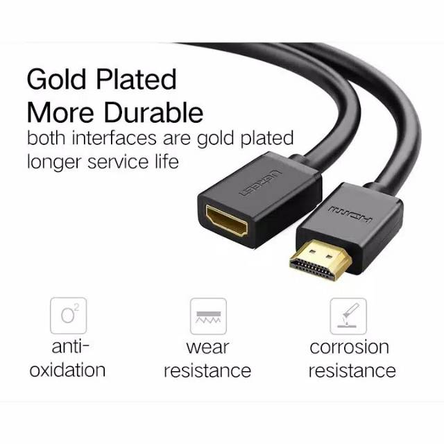 UGREEN Kabel Extension HDMI Male to HDMI Female Gold plated