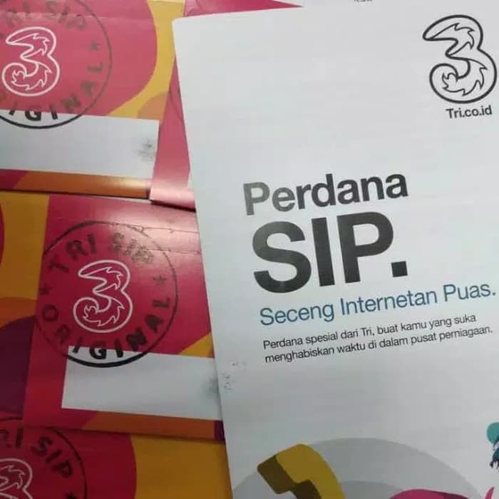 [Promo] Kartu Perdana 3 Three Tri SIP Mall 25rb 25Gb / Kartu Perdana 3 Tri SIP 25GB 25rb Three Mall