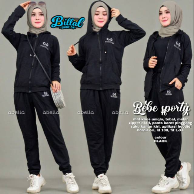 BEBE SPORTY / ORI BY BILLAL / BEST SELLER / SETELAN / BAJU OLAHRAGA / TRAINING / SWEATER / MURAH