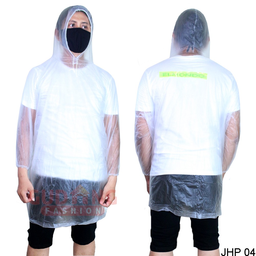 Raincoat Jas Hujan Ponco Transparan Unisex