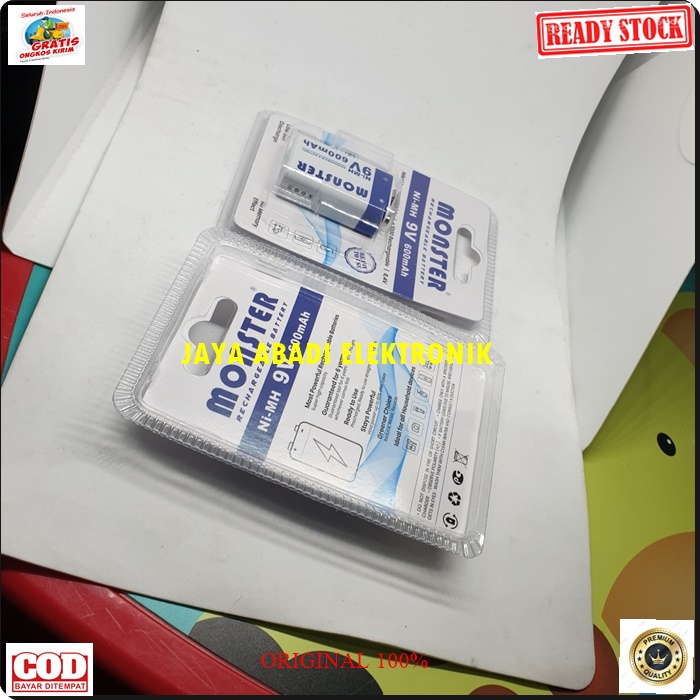 G442 ORIGINAL 9V VOLT BATERAI KOTAK CAS BATERRY BATERE BATERY BATU CASAN CHARGER CHARGE ULTRA POWER DC AC SPEAKER PORTABLE MINI MIC MIK LAMPU LED LITHIUM ION DLL ELEKTRIK ELEKTRONIK ORIGIN G442  ORIGINAL MONSTER 9v 9 volt BATU Baterai charger cas casan 60