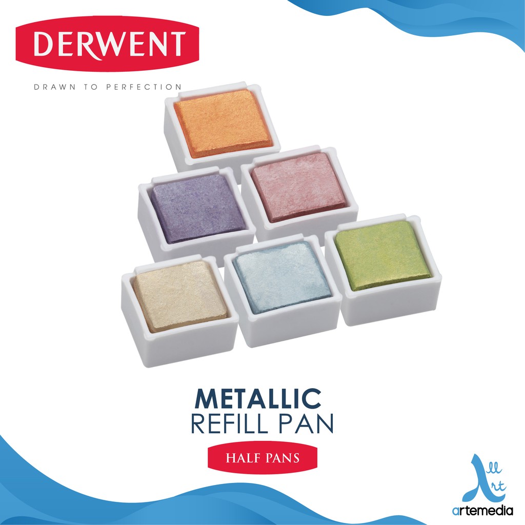 

Derwent Watersoluble Metallic Paint Pan Travel Refill
