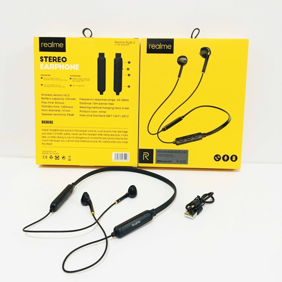 Headset Realme Buds R600 Wireless Earphone Bluetooth Stereo Handsfree