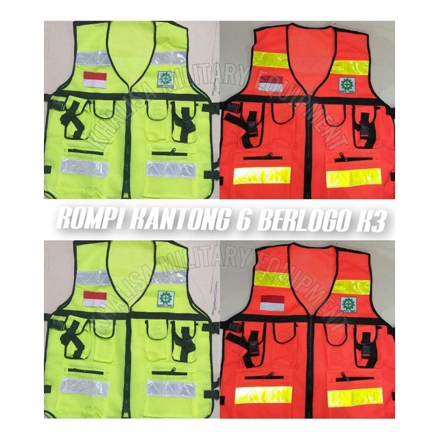 Rompi Tambang, Rompi K3, Rompi Proyek, Rompi Safety, Rompi Jaring Proyek