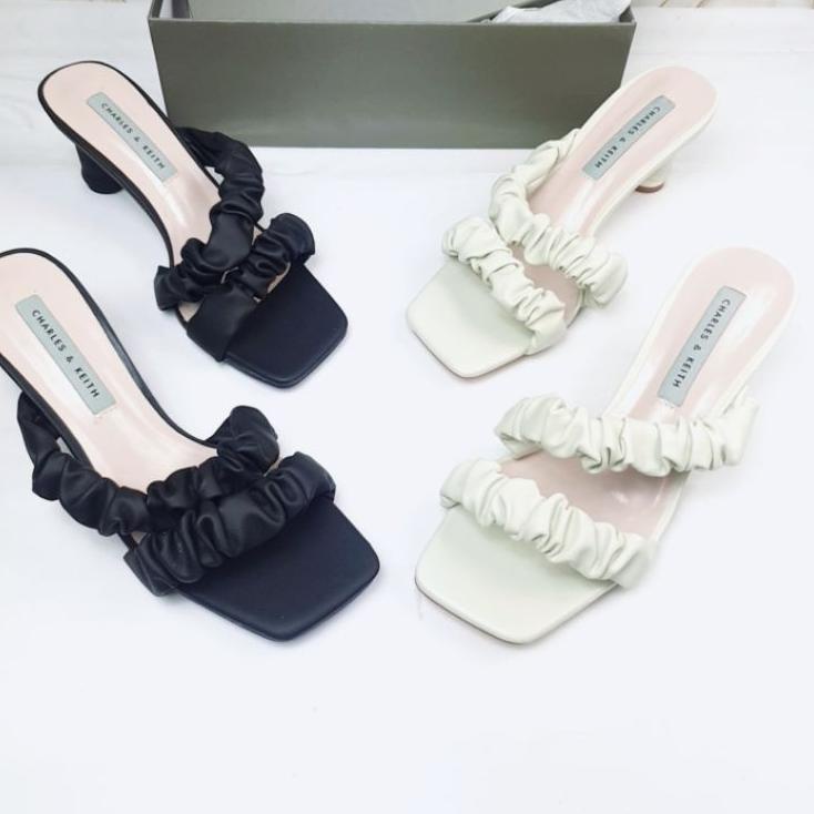 Stok terbatas.. CNK C&K Double Strap with Wrapped Heels