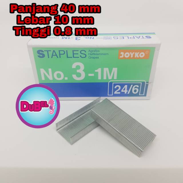 

Isi Staples Joyko No 3 / Isi Staples Tembak / Refill Staples Joyko