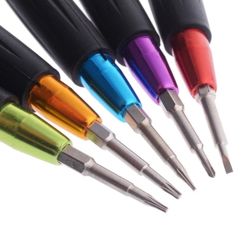 7 PCs Colorful 5228 screwdrivers set Tool Kit For Mobile Phone / obeng