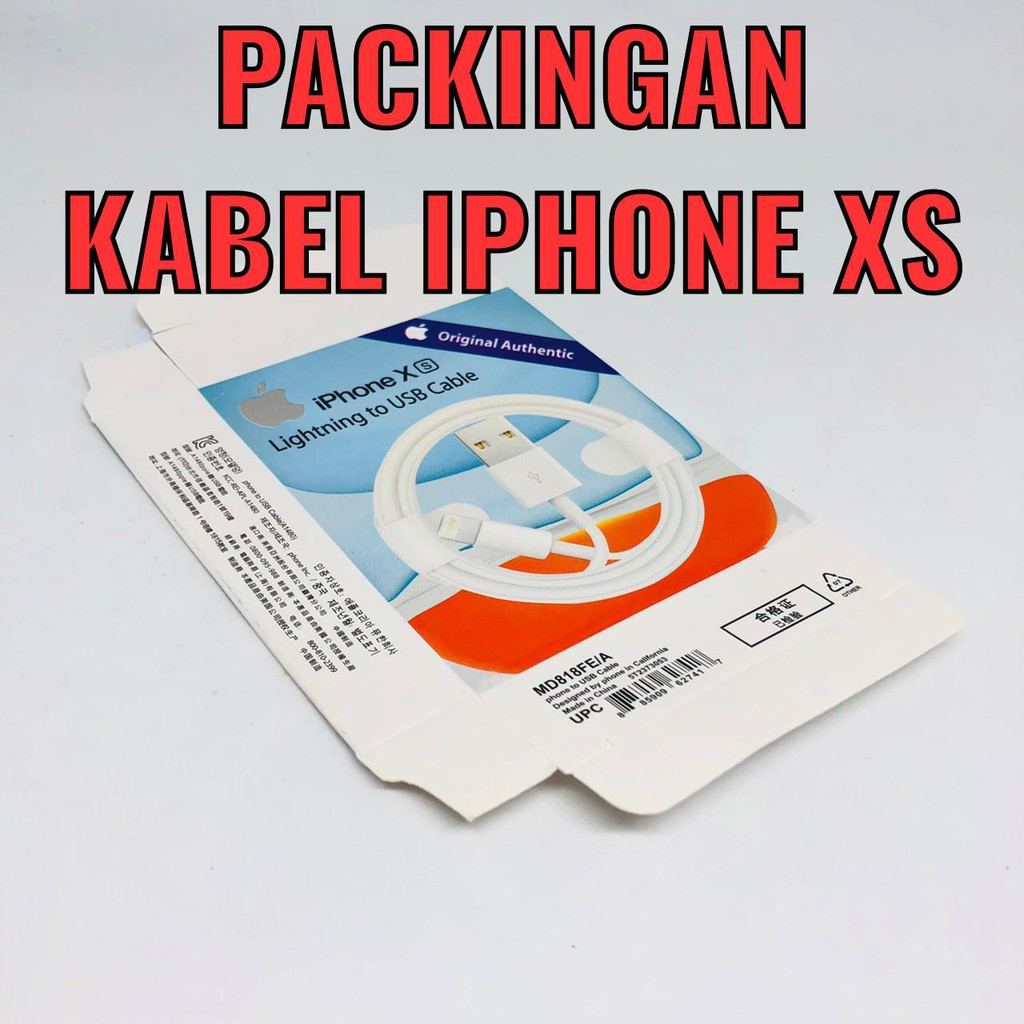 1PCS KARDUS PACKINGAN IPHONE X UNTUK SEMUA TYPE KABEL DATA