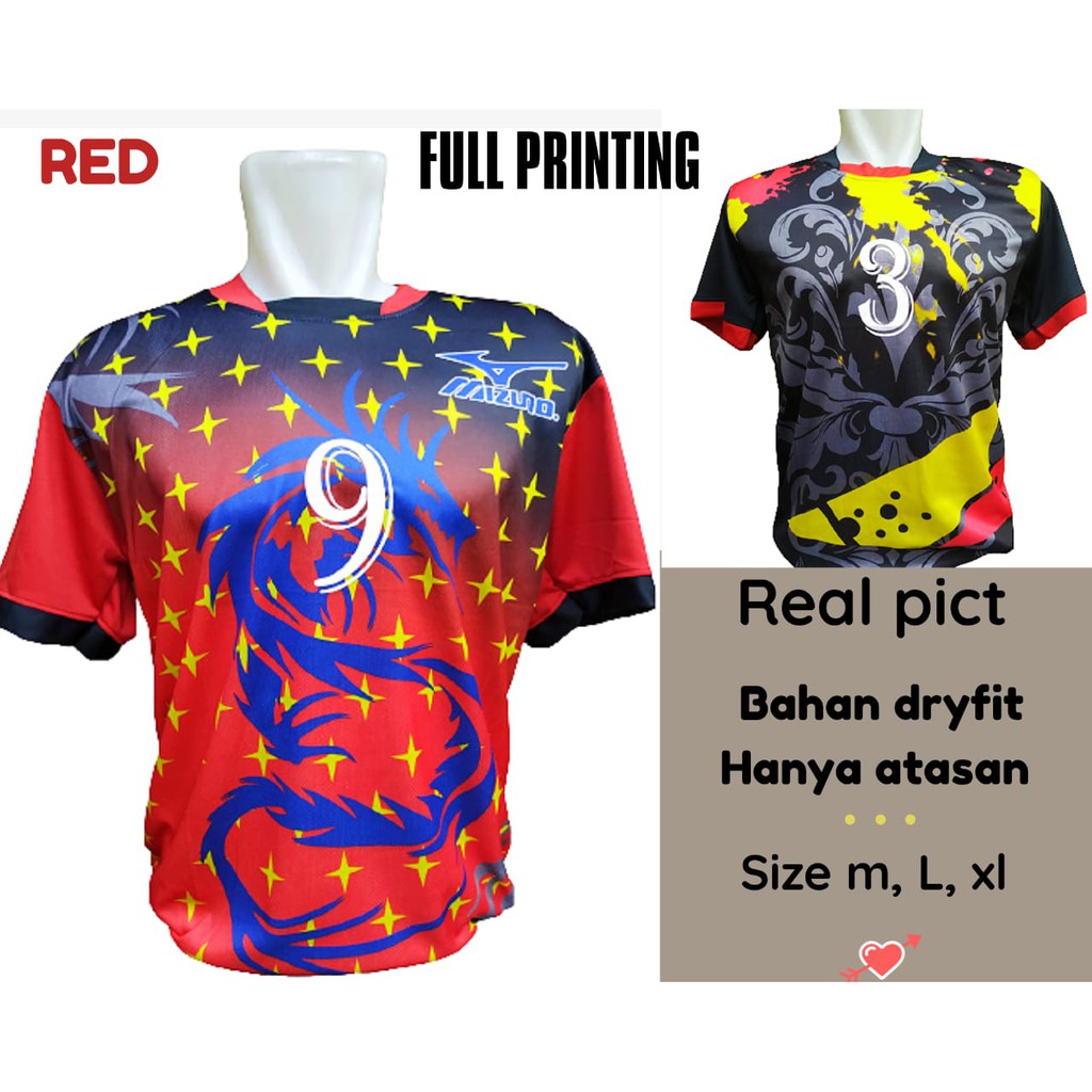 KAOS BOLA /VOLLY /FUTSAL PRINTING