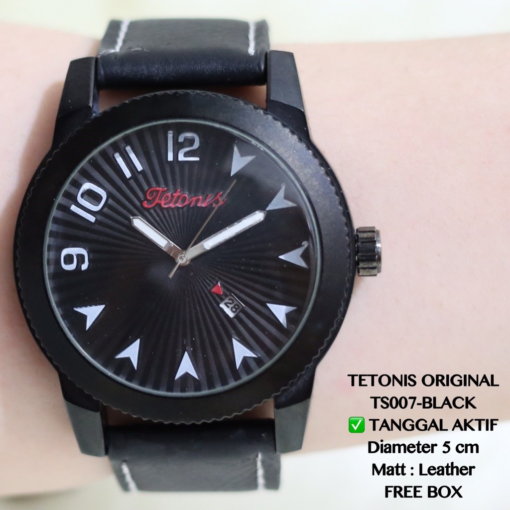 Jam tangan original pria tetonis tanggal aktif garansi  TS007