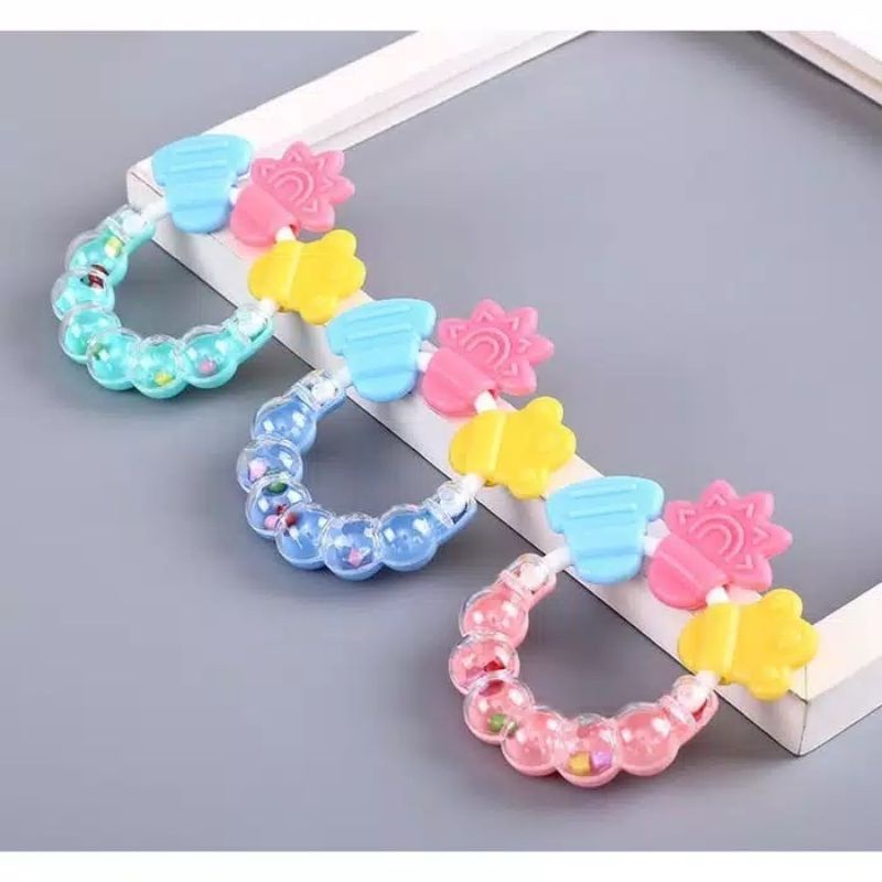 S5 Teether Kerincing Mainan Bayi | Gigitan Teter Tether Teeter Teeter Balita | Silikon Silicon Lunak