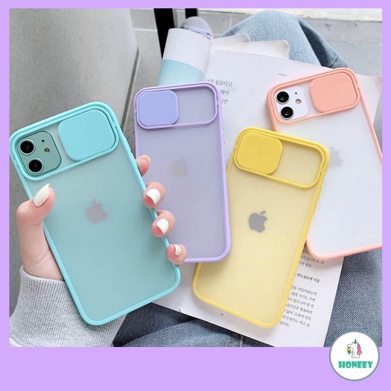 Push Pull Camera Lens Protection Phone Cases for IPhone 12 11 Pro Max X Xs Max XR 6 8 7 Plus 2020 Clear Matte TPU Frame Matte PC Cover