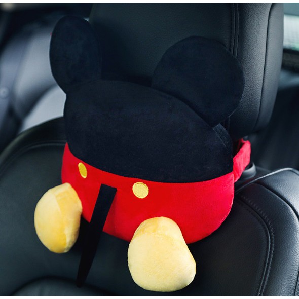 Bantal Kepala Headrest Jok Mobil Motif DISNEY BUTT Mickey Minnie Mouse Daisy Donald Duck