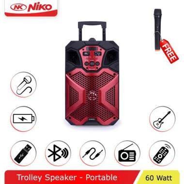 Niko Speaker Trolley ECHO8 Speaker Bluetooth Portable 8 Inch