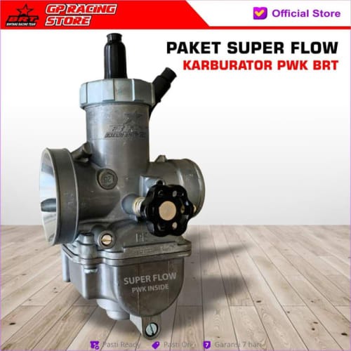 BRT Paket Superflow Karburator Pwk 30 + Main & Slow Jet
