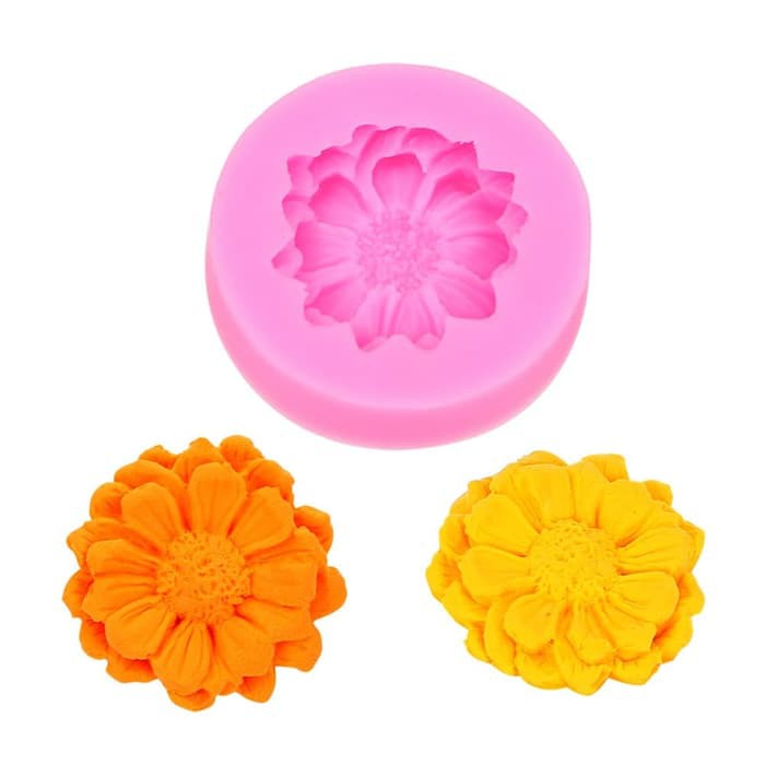 3D Silicon Mold Fondant Cake Decoration - Cosmos Flower Dia. 5x5cm