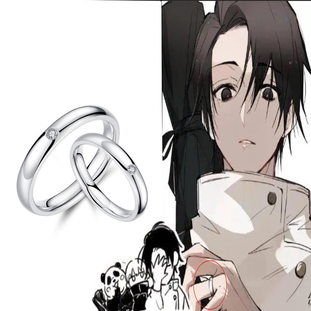 Cincin Pasangan Desain Anime Jujutsu Kaisen Okkotsu Yuta Dapat Disesuaikan Untuk Cosplay