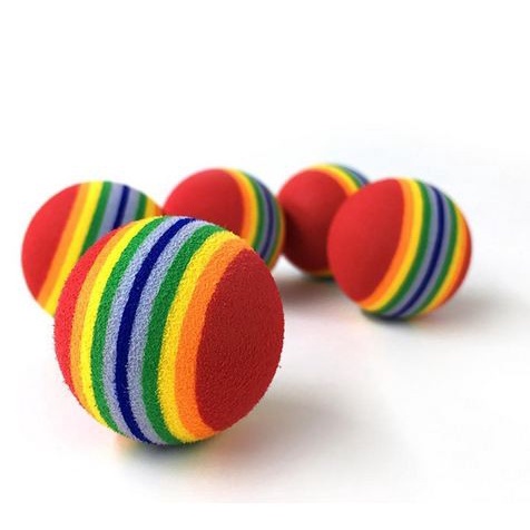 Cat Toy - Ball Teething - Mainan Gigit Bentuk Bola Motif Garis