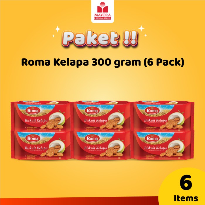 

Roma Kelapa 300 gram (6 Pack) - BARU
