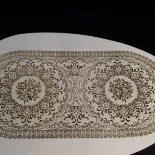 Taplak Oval Meja Tamu