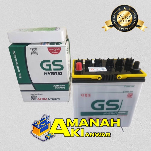 AKI GS ASTRA Hybrid NS40 / AKI KERING / Aki Mobil Avanza, Xenia, Rush, Terios, Ertiga