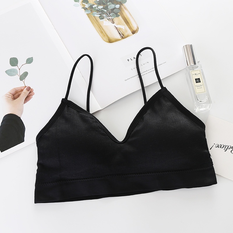 BRA539 Bra Wanita Tanpa Kawat Bahan Halus Pakaian Dalam bralette Push Up Elastis