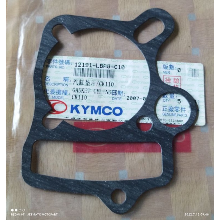 Gasket Cylinder Kymco Cevira 110