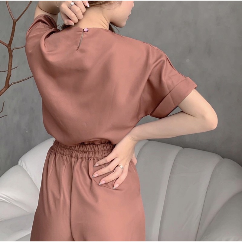 SARA 2 IN 1 SET KOREA - SETELAN WANITA KANTOR ( LONG PANTS ) SETELAN FORMAL KANTOR - PAKAIAN WANITA KANTORAN POLOS - HADIAH / KADO ULTAH CEWEK