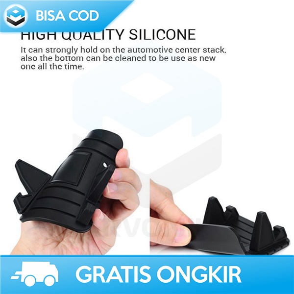 HOLDER STANDING SMARTPHONE SILICONE ANTI SLIP PENYANGGA HP SILIKON