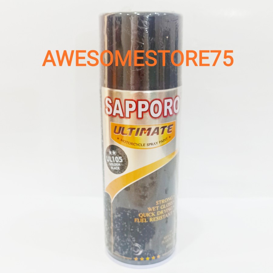 SAPPORO ULTIMATE ** UL105 GOLDEN BLACK SERIES GOLD Hitam Emas Cat Semprot