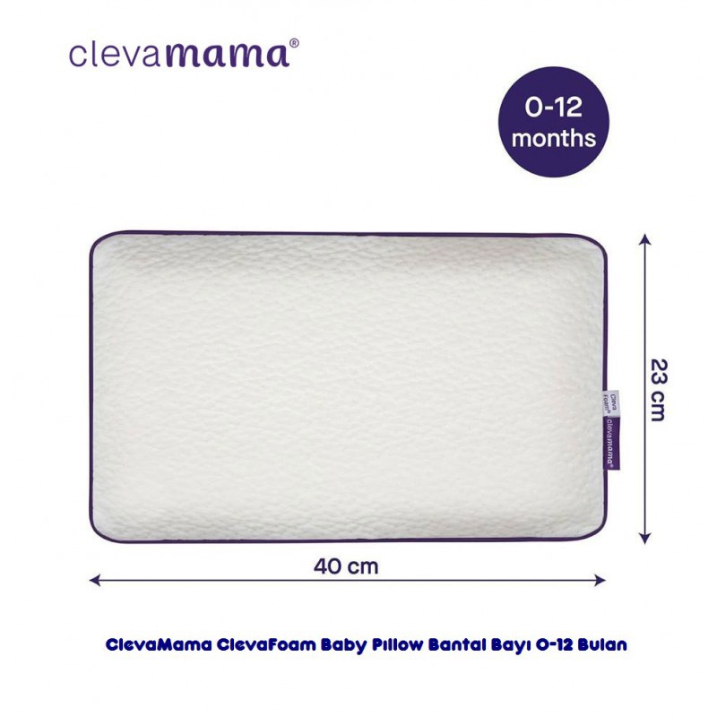 ClevaMama ClevaFoam Baby Pillow Bantal Bayi 0-12M