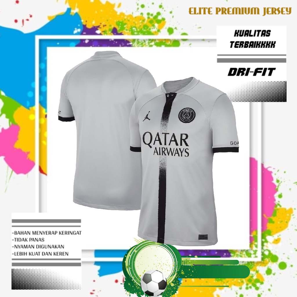 JERSEY BOLA PARIS SAINT GERMAIN AWAY 2022/2023 GRADE ORI | BAJU BOLA PSG AWAY TERBARU
