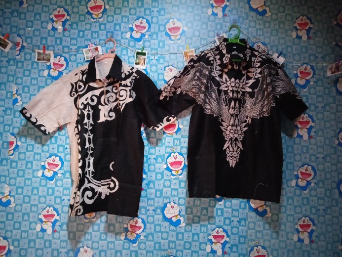 Havi Batik Hrb026 Kemeja Pendek Pekalongan Padi M L Xl Sogan Tulis Halus Kemeja Batik
