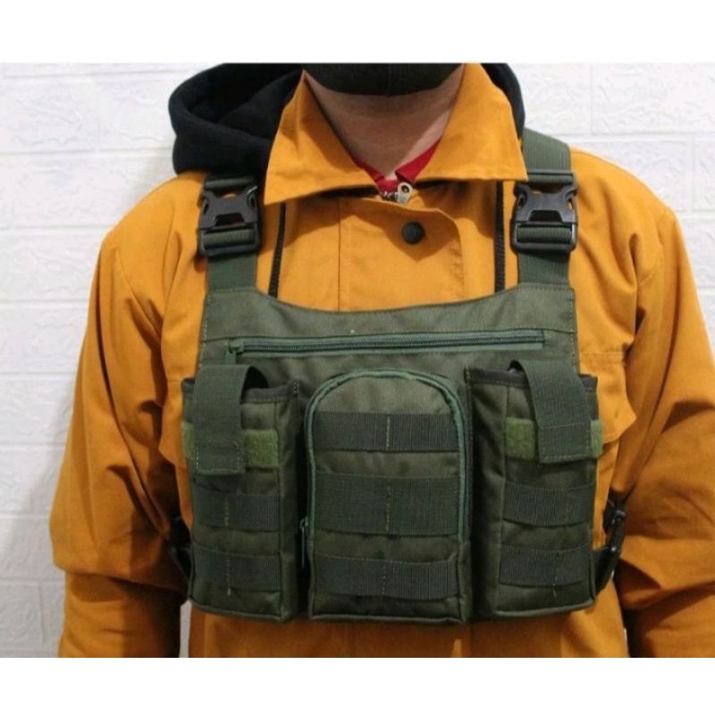 Tas dada tactical/tas dada anti maling/ chest bag