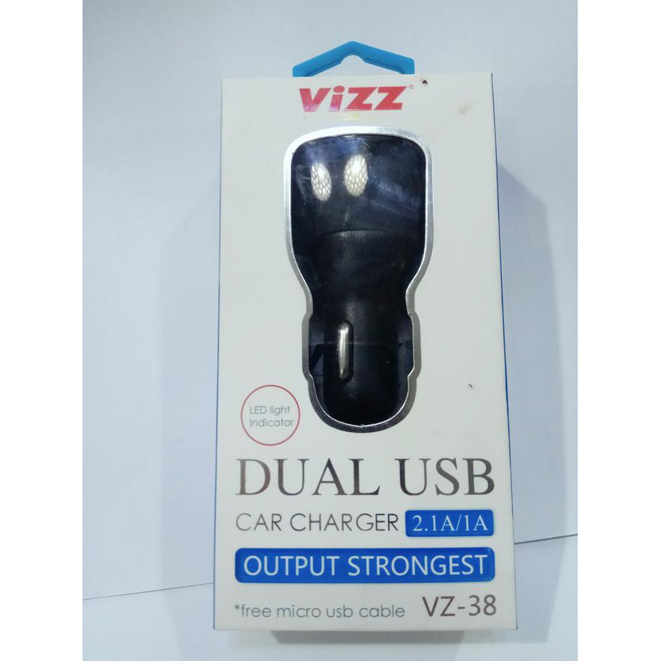 charger mobil saver vizz vz38 output 2,1 a