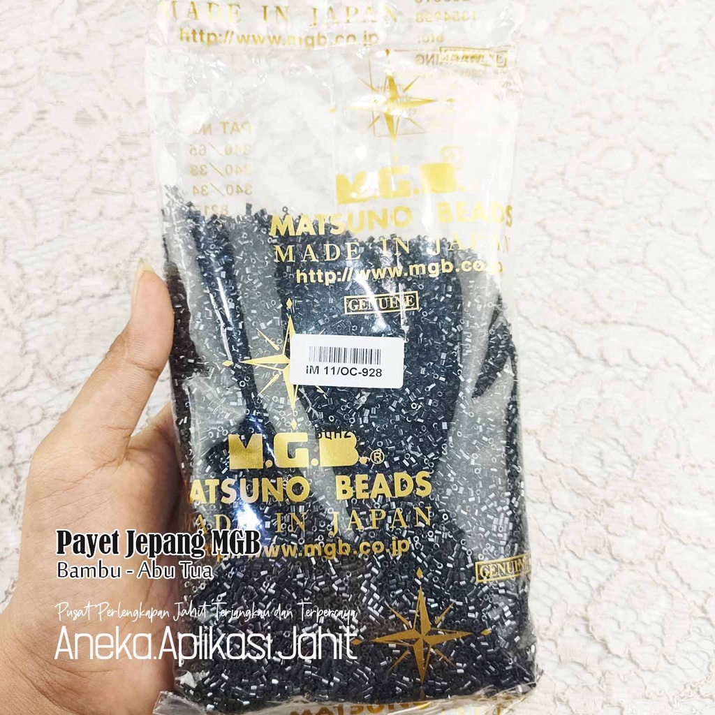 1 PON PAYET JEPANG MGB BAMBU PASIR 928 ABU TUA (450 GRAM / 4,5 ONS)