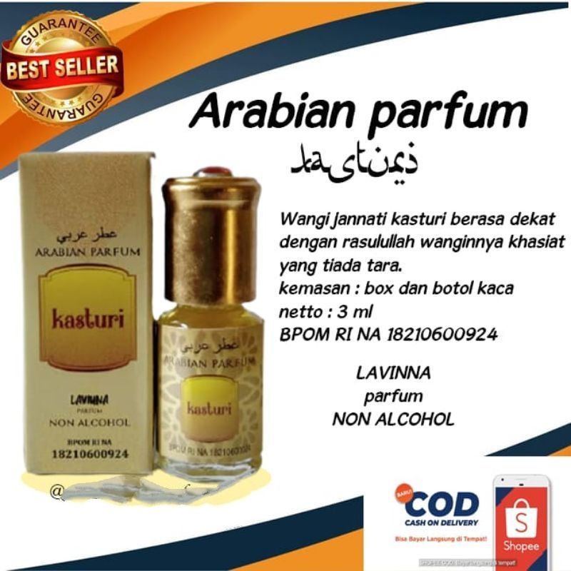 Parfum Kasturi Jannati Minyak Kasturi Kijang 3 ml