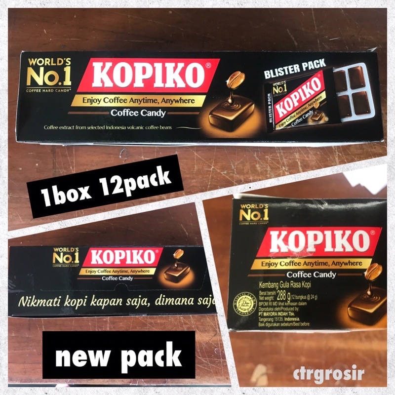 

TERTINGGI Kopiko Coffee Candy Blister Pack (NEW BOX) / kopiko candy kdrama / kopiko candy korean drama