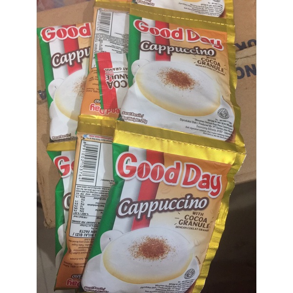 Good Day Cappuccino kapucino Goodday minuman kopi with granule 10x25gr