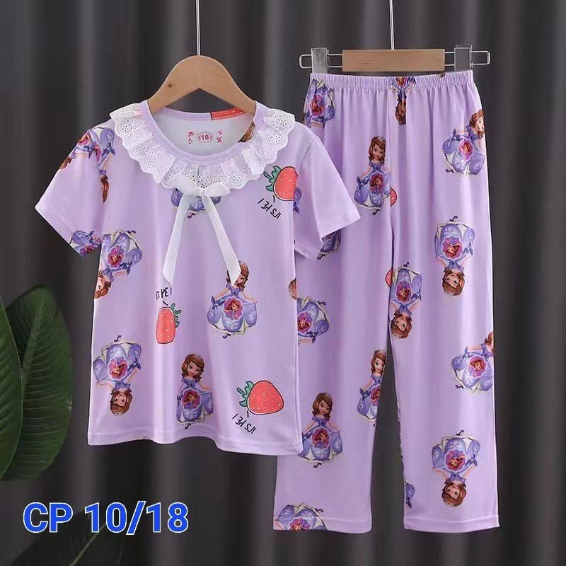 BAJU TIDUR ANAK IMPORT MURAH SETELAN PIYAMA SET CP/PP LENGAN C18-C1