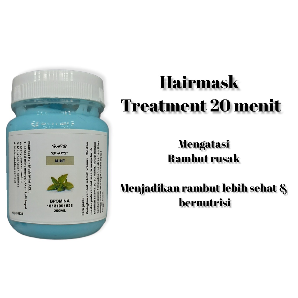 Hairmask Masker Rambut ACL Treatment Spa Salon 200ML Wangi Lembut Vitamin Original