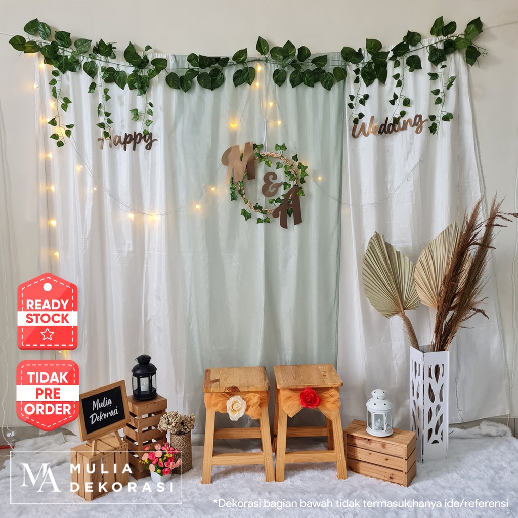 Dekorasi Backdrop Lamaran Nikahan Aqiqah Khitan Background Bekdrop Tunangan Akad Nikah Paket Mulia G